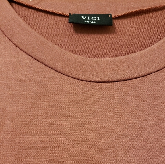 Vici Randy Pocketed Long Sleeve Shirt dress NEW Marsala - Picture 3 of 6